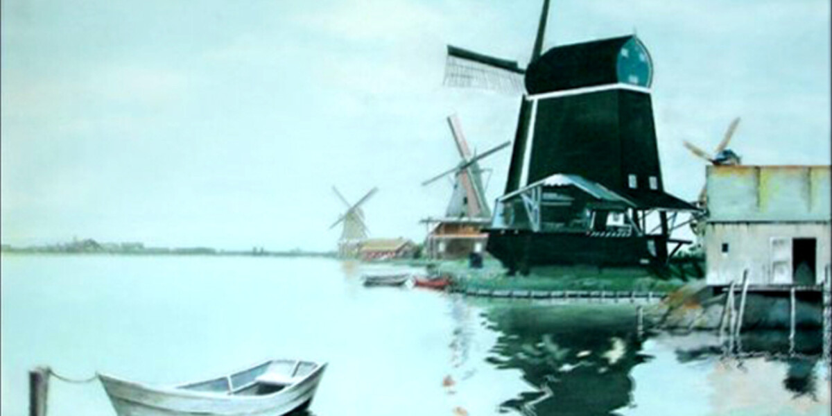 Windmill painting by Don Jack