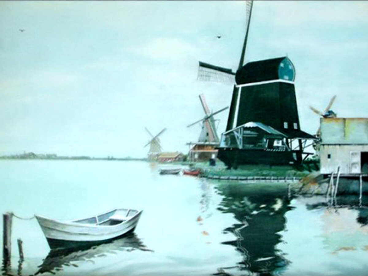 Windmill painting by Don Jack