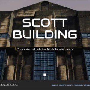 Scott Building website development by ideas.co.uk