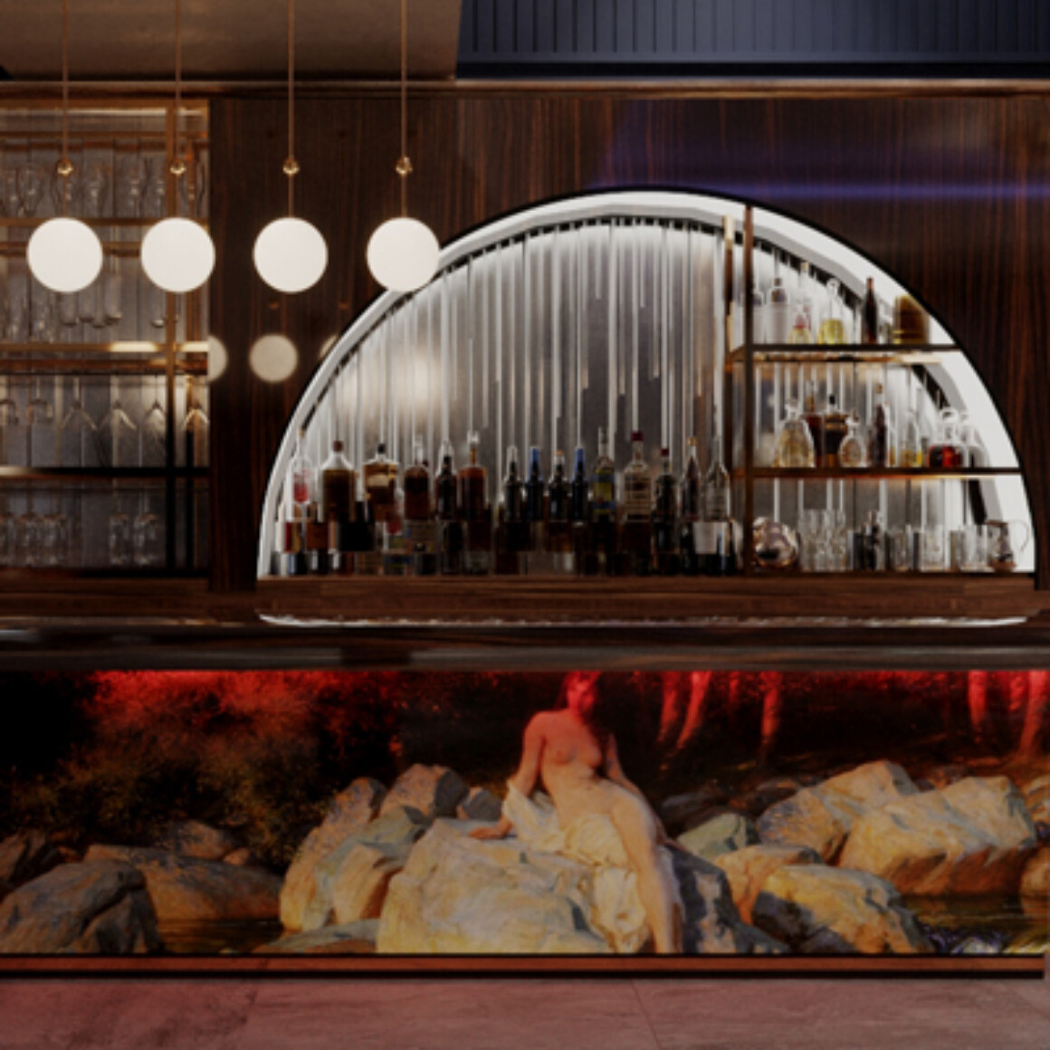 bar design interior detail by ideas.co.uk