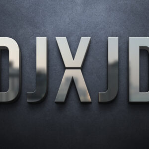 DJXJD 3D chrome logo