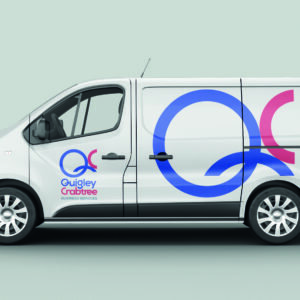 QC branded van