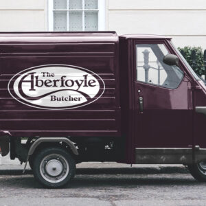 aberfoyle butcher branded delivery van