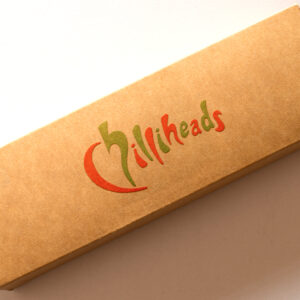 chilliheads logo on box