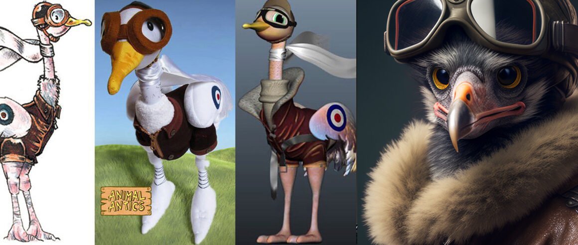 the evolution of a hero Ostrich