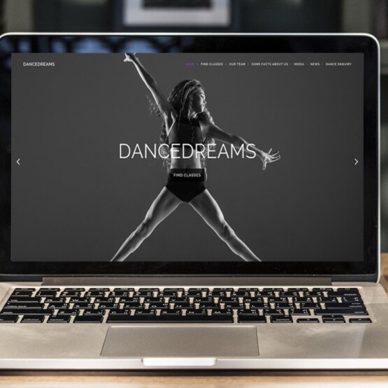 Dancedreams website design by ideas.co.uk