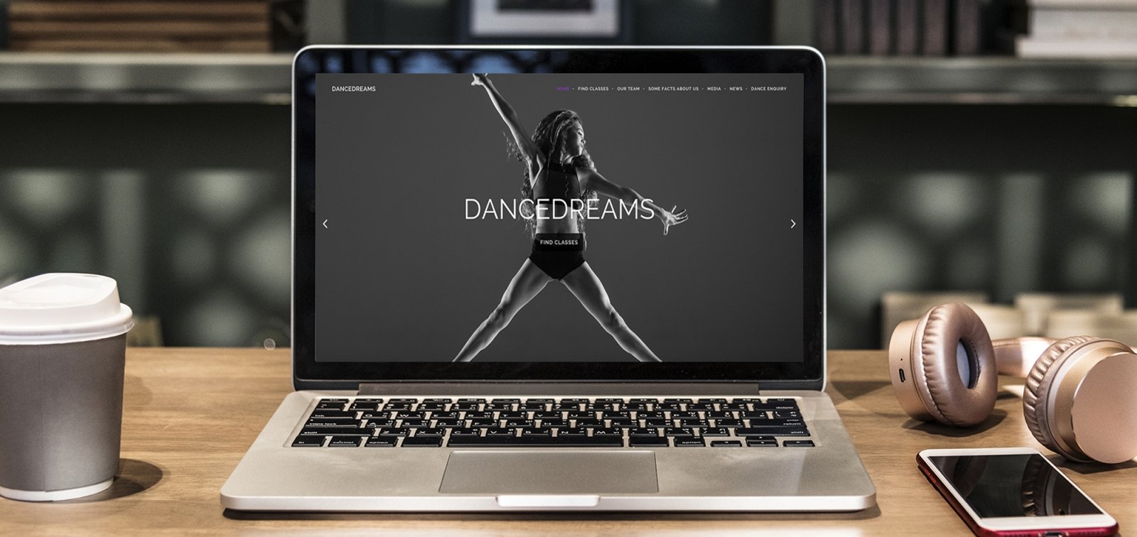Dancedreams website design by ideas.co.uk