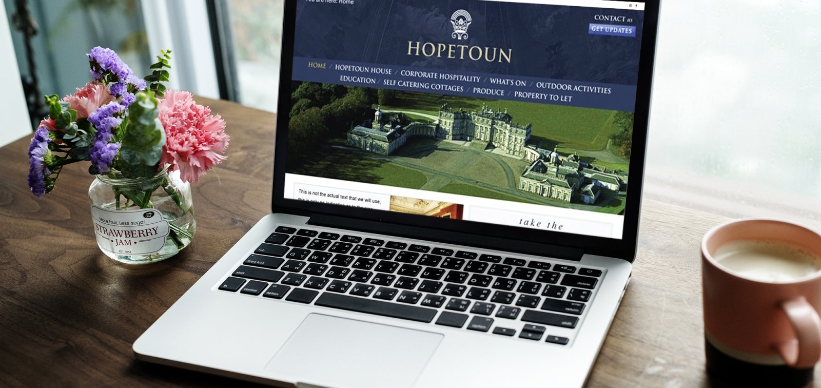 Hopetoun website design by ideas.co.uk