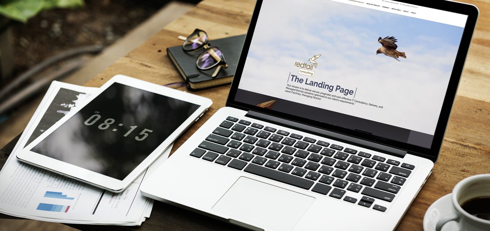 Redtail website design by ideas.co.uk