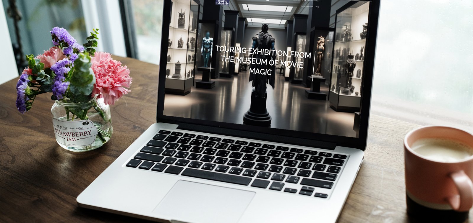 Touring Exhibition website design by ideas.co.uk