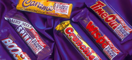 Cadbury's Wet Wet Wet concert confectionery packaging design by ideas.co.uk
