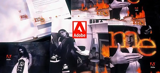 Adobe worldwide marketing campaign assets by Ideas design studio in Falkirk
