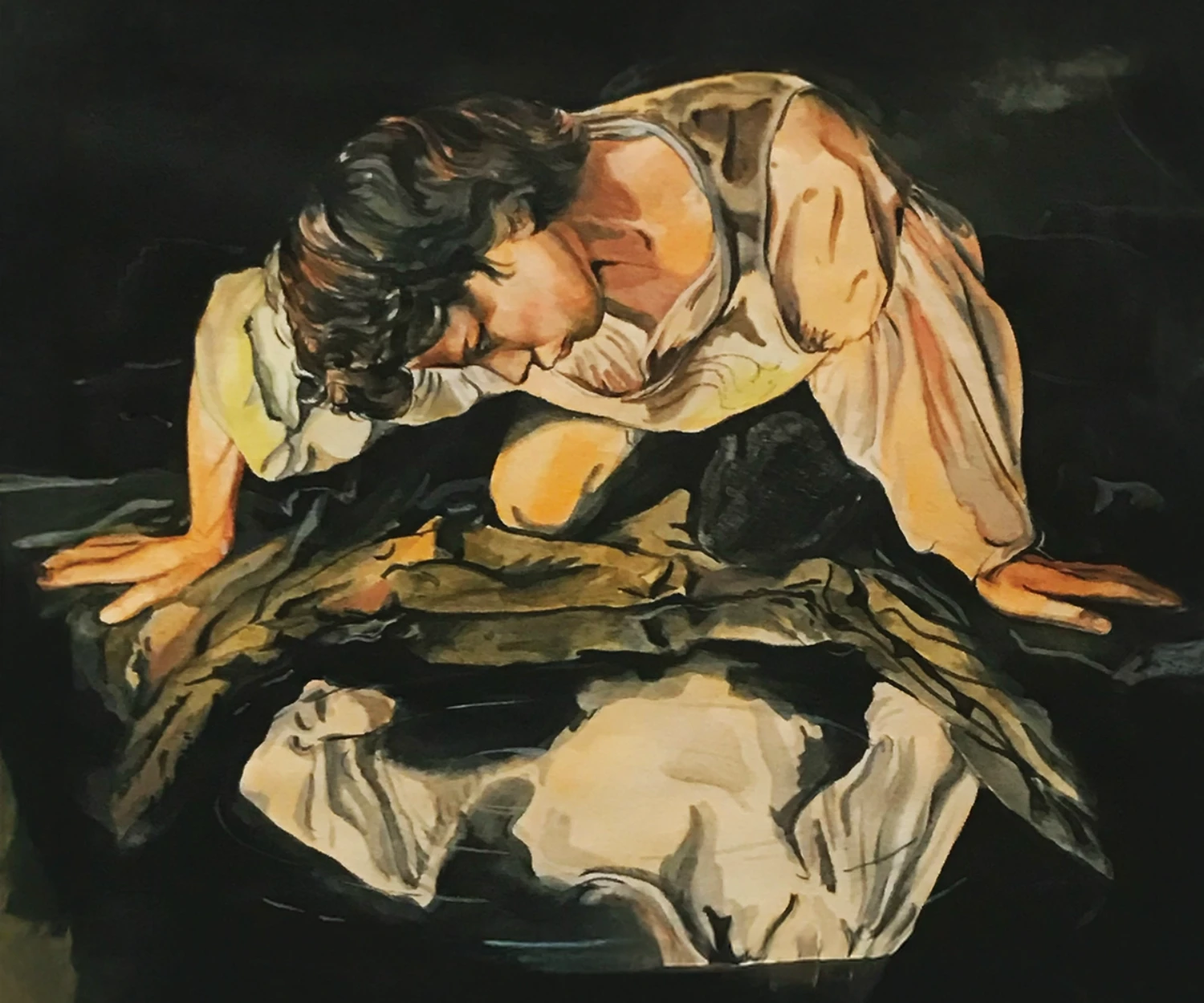 hand-painted watercolour on paper